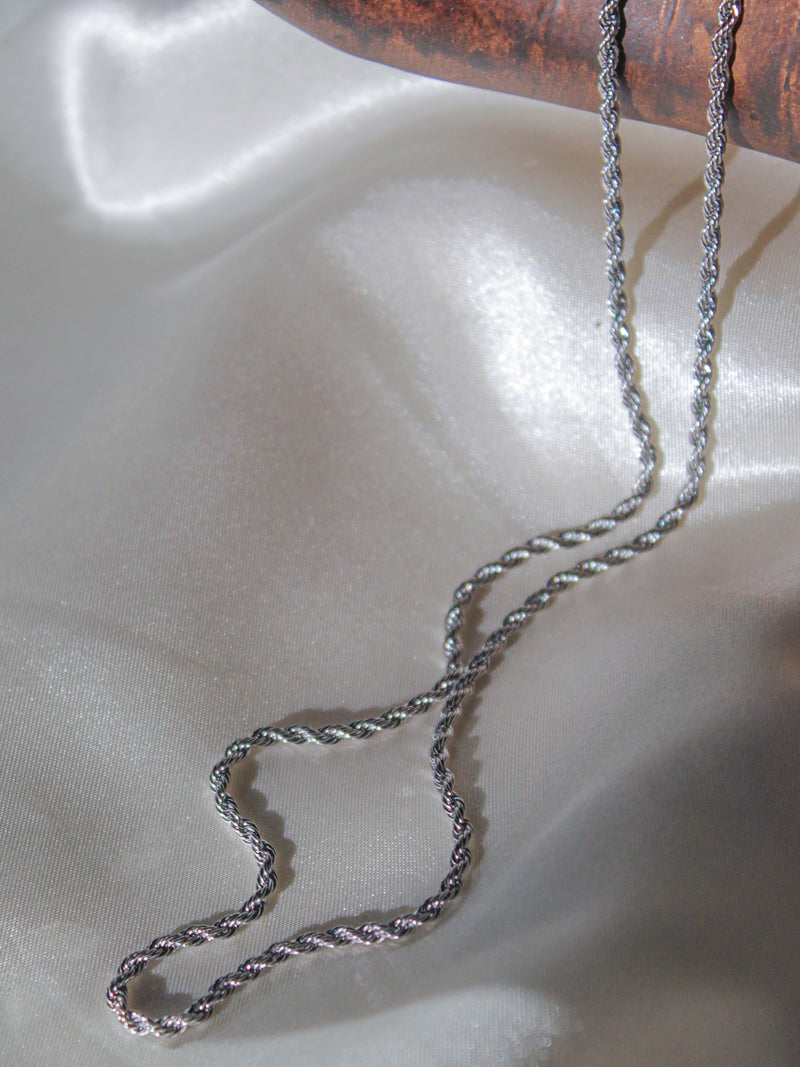 Thin Rope Necklace, Silver Chains for Women & Men