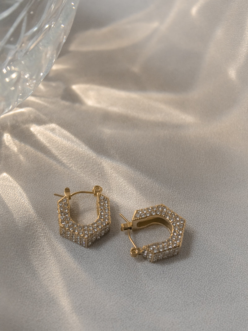 Ti Sento Gold Plated Geometric Hoop Earrings – Keanes Jewellers