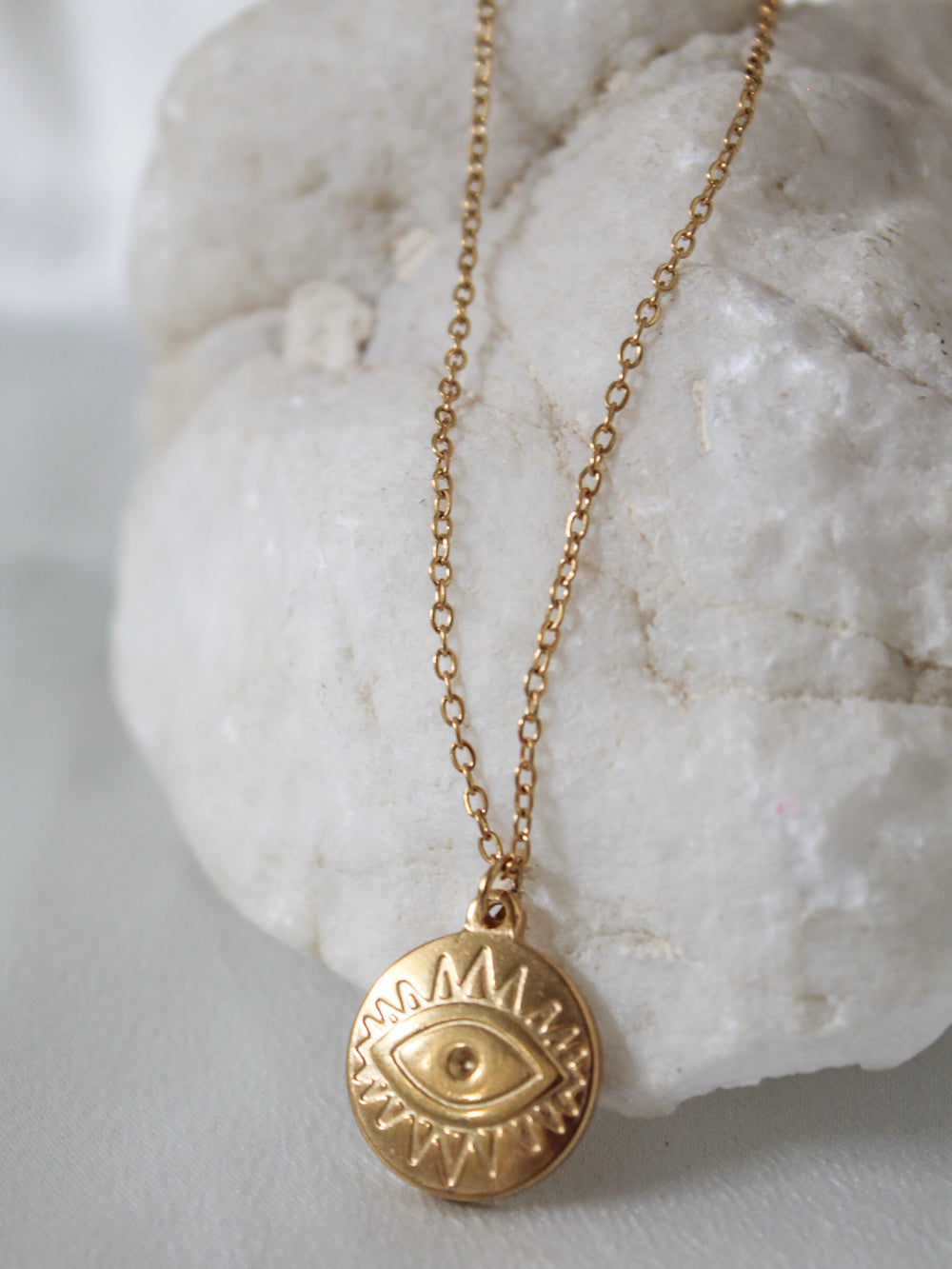 Helena Evil Eye Necklace by Ellie Vail 