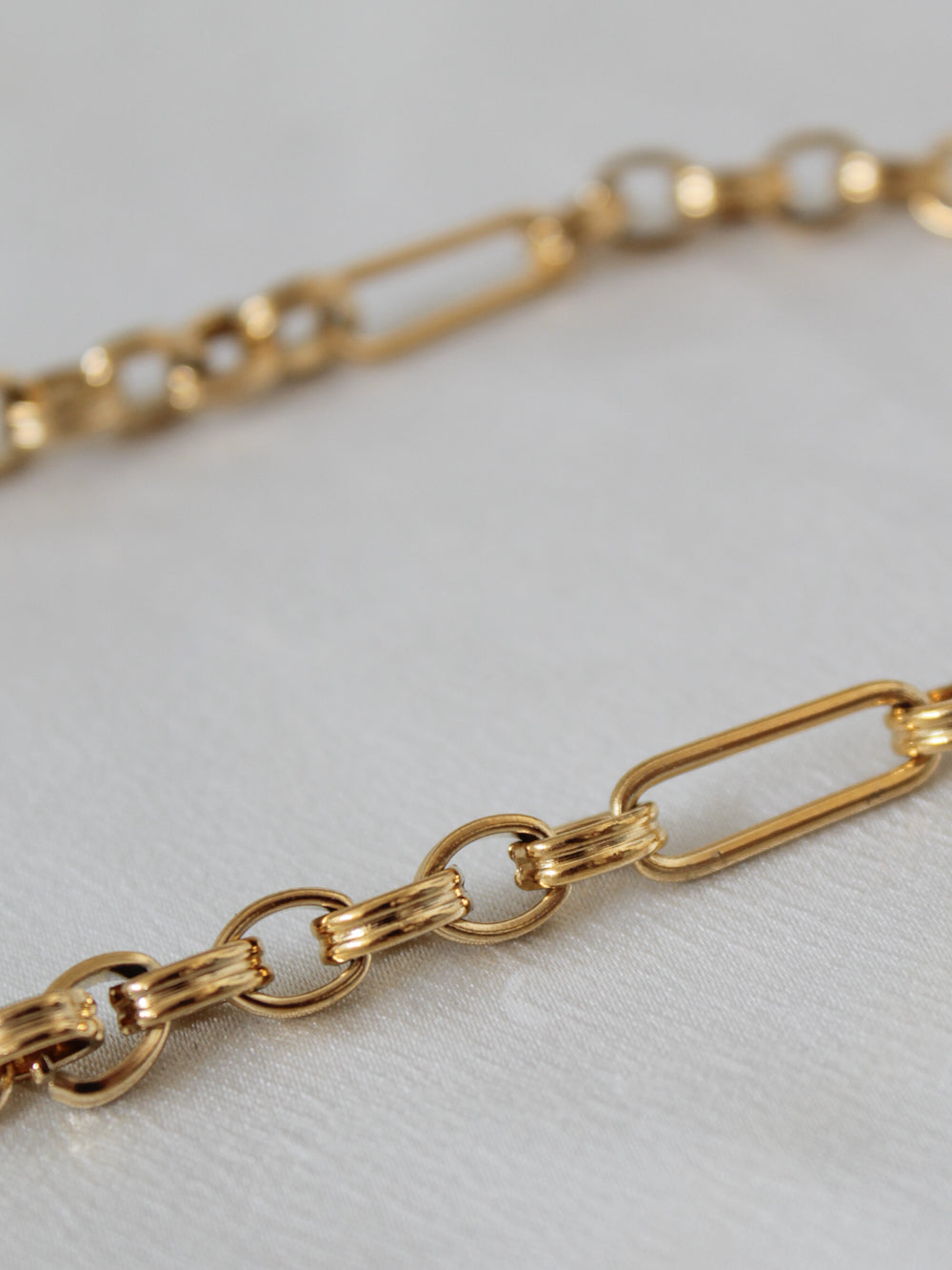 Gold Chain Link Necklace for Women 