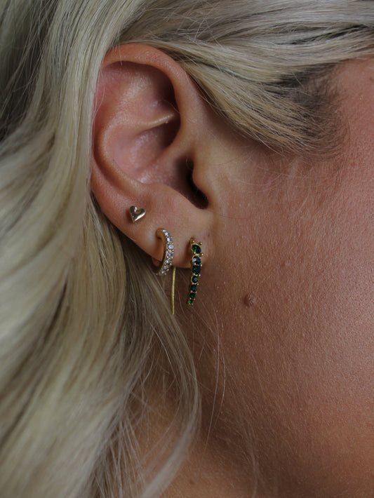 Emerald Jansen Half Hoop Earring