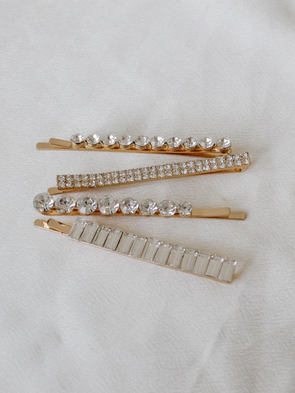 Crystal Rhinestone Bobby Pin Set | Kitsch