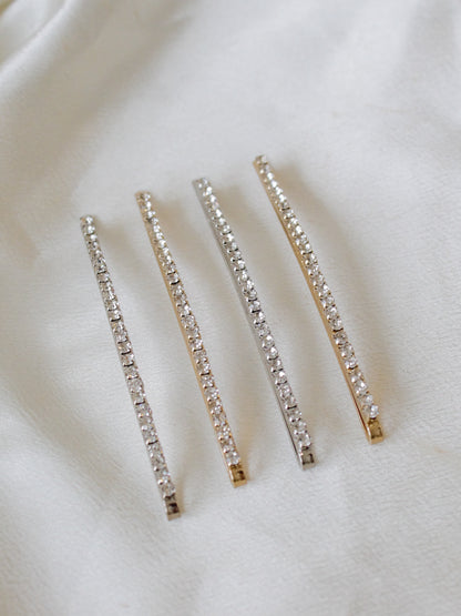 Gold and silver  extra long bobby pins