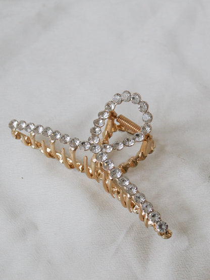 RHINESTONE LOOP CLAW CLIP