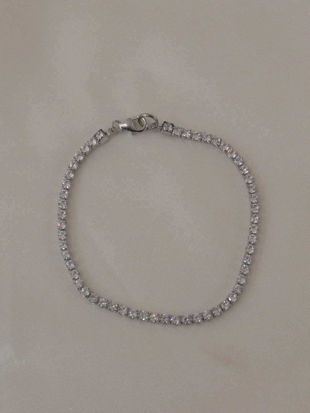 Silver Minimalist Tennis Bracelet