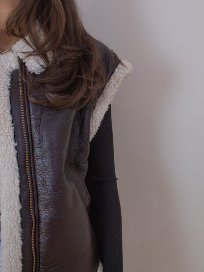 Faux Fur Shearling Vest 