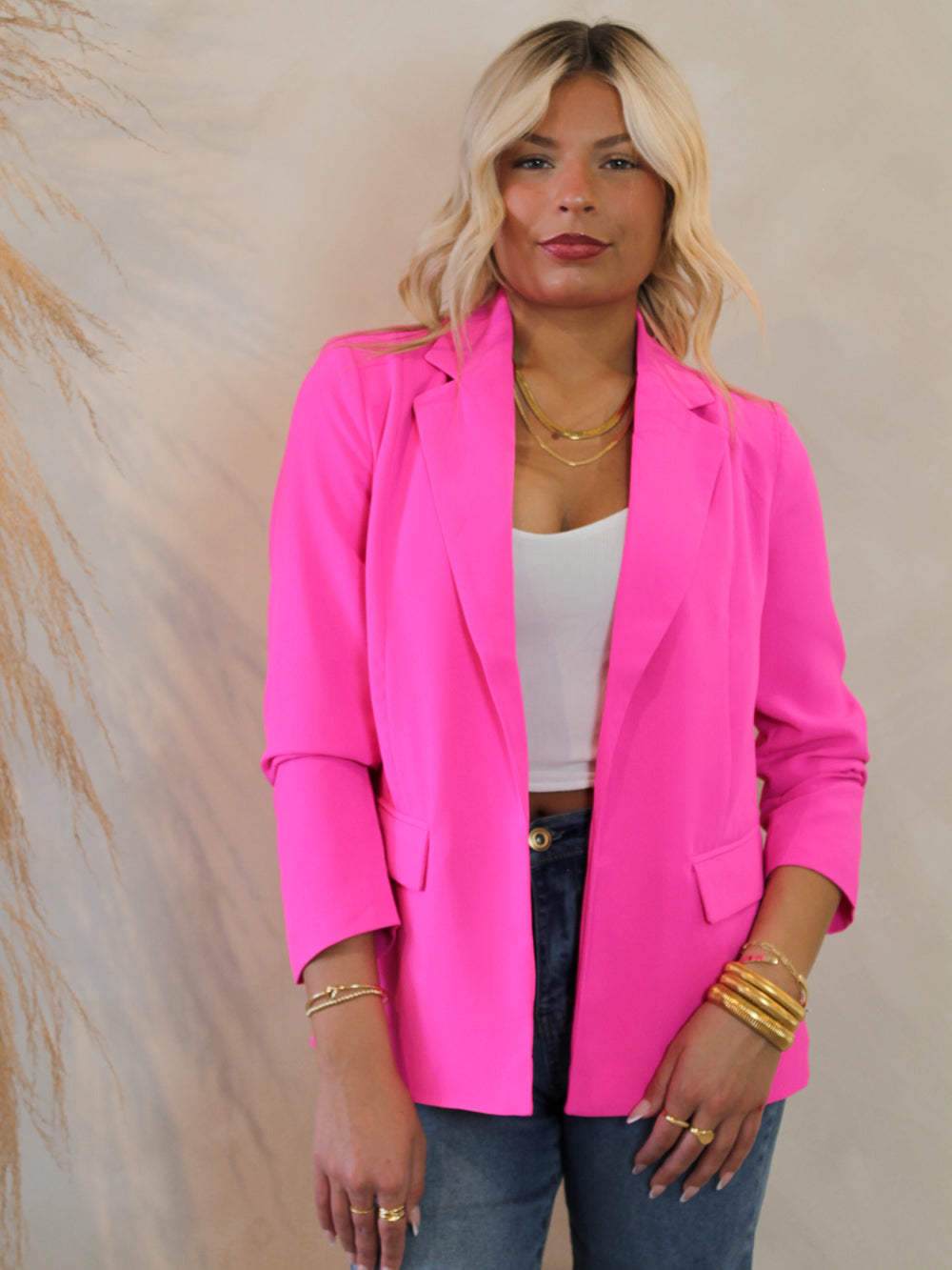 Steve Madden Hot Pink Peyton Blazer