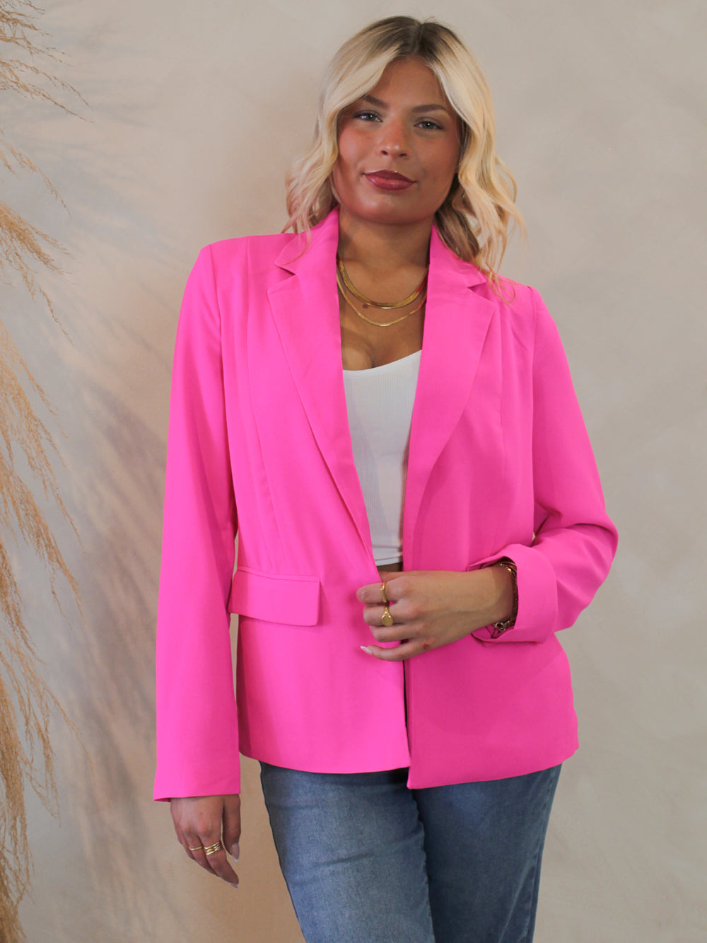 Steve Madden Hot Pink Peyton Blazer