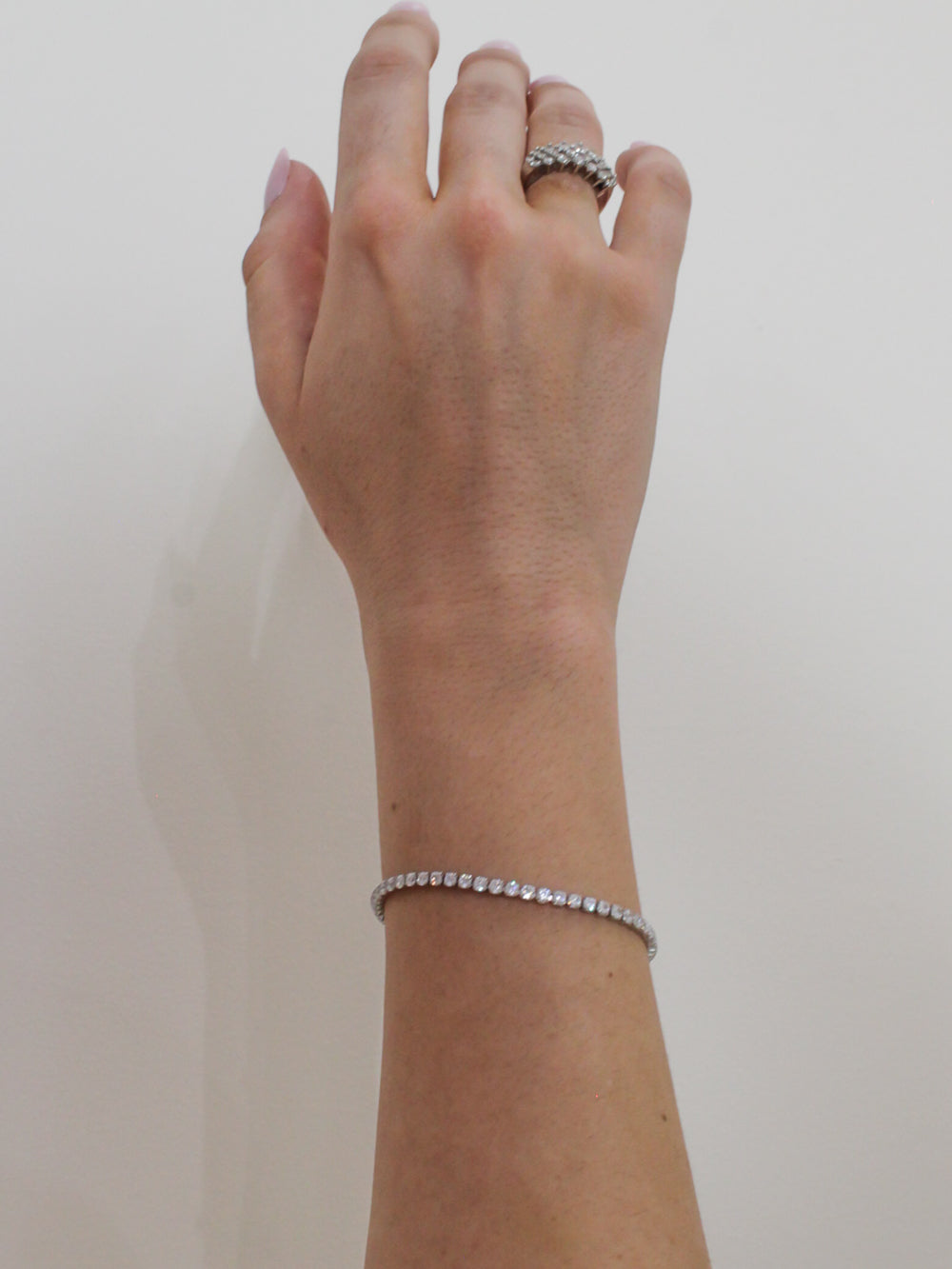 Dainty Silver Tennis Bracelet