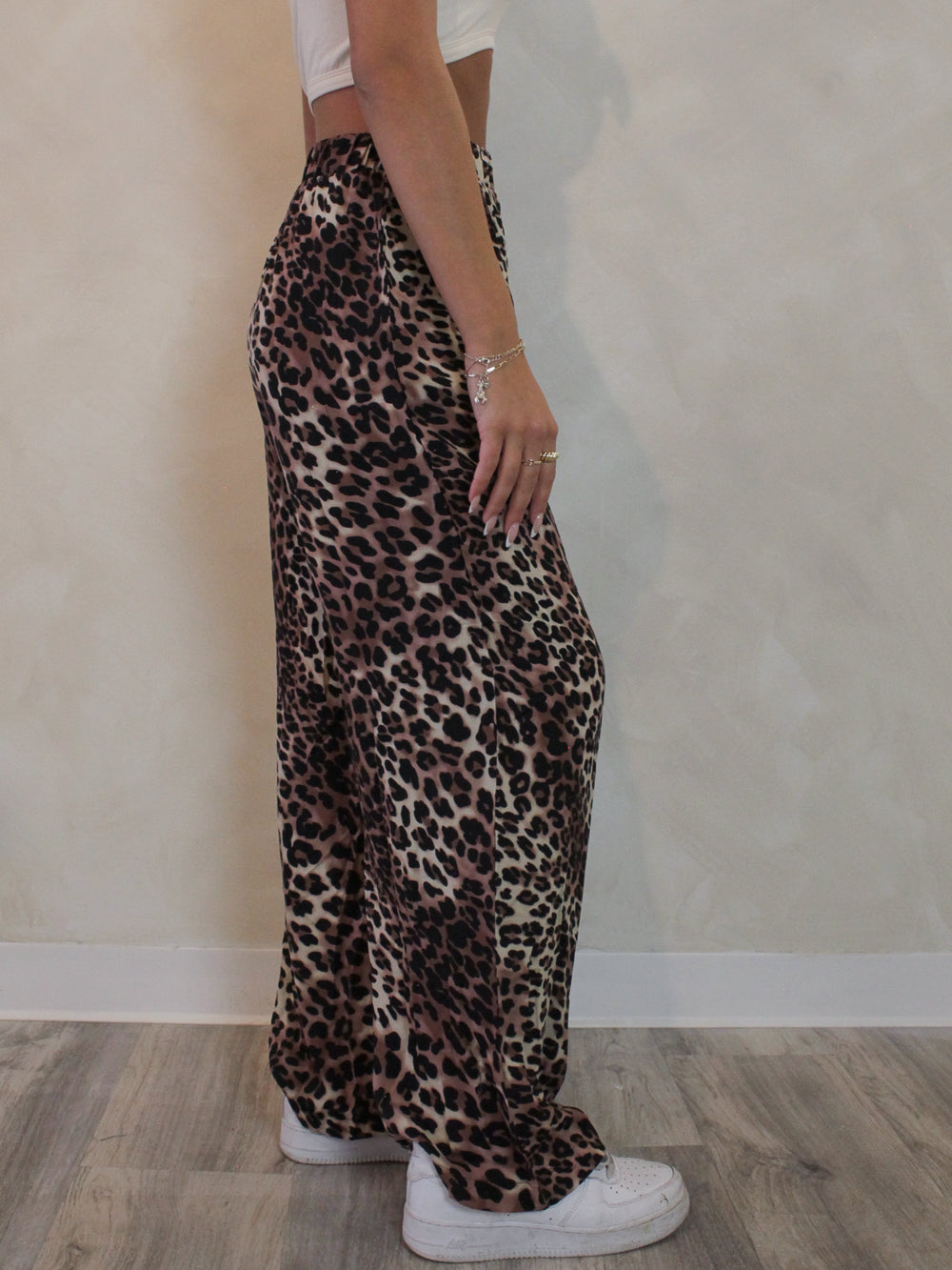 Pajama Style Leopard Pant 
