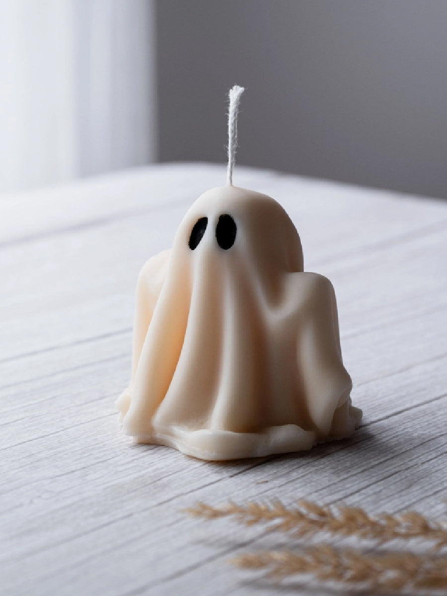 Cute Ghost Candle for Halloween Decor 