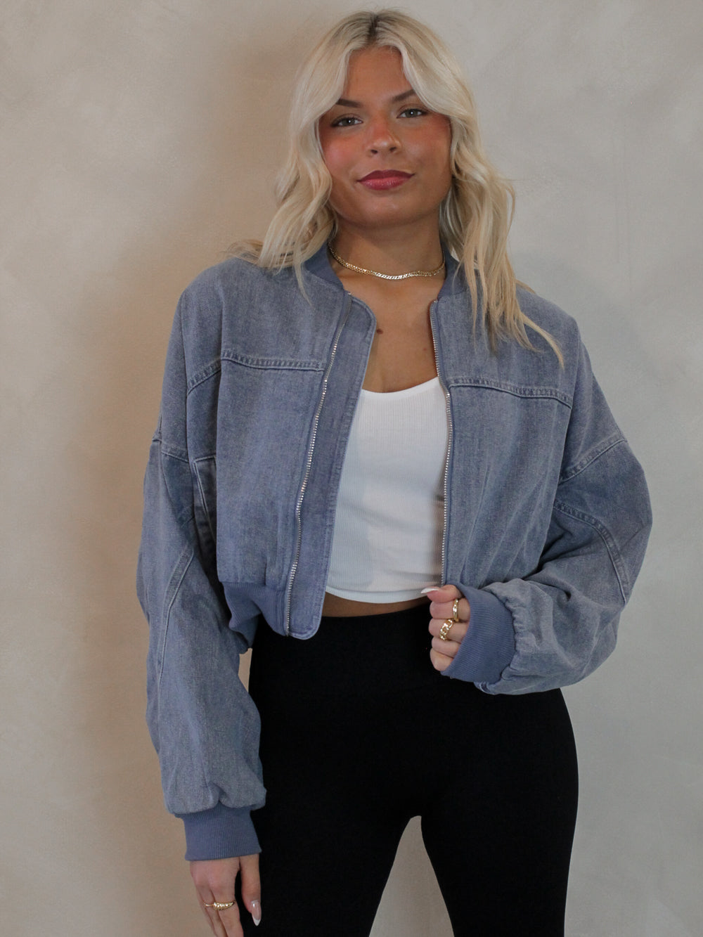 Cropped Denim Jacket 