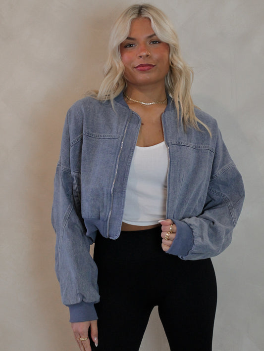 Cropped Denim Jacket 