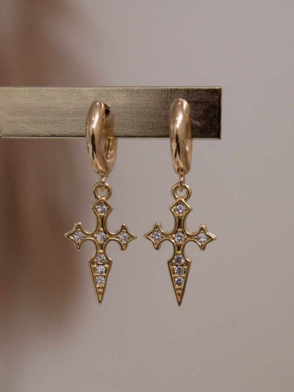 Rad + Rae Faith Cross Earrings