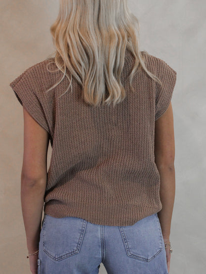 Light Brown Sweater Vest