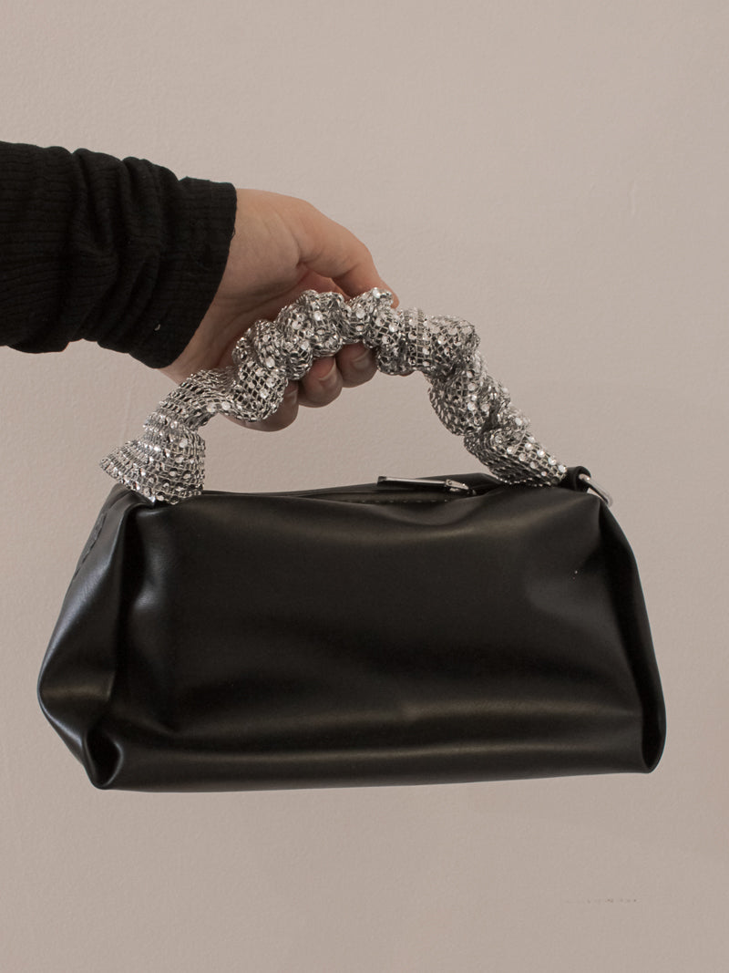 Fashion Silver Rhinestone Heart-shaped Clutch Bags 2020